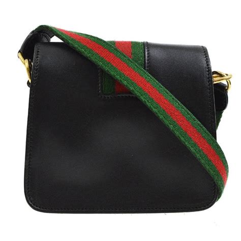 gucci mini sling|gucci crossbody with striped strap.